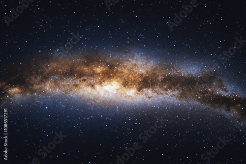 Milky Way galaxy with stars in the night sky.