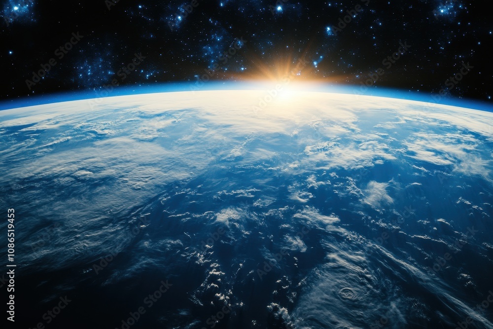 Sunrise over Earth from space. (3) Sunrise over Earth from space. (3)