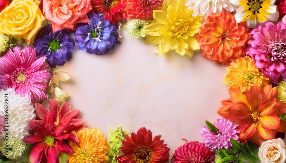 Obraz premium 花の背景画像