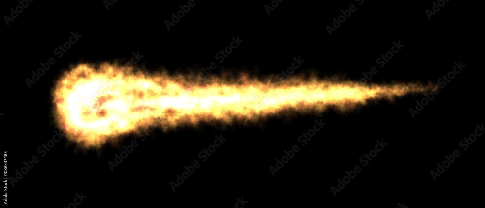 Realistic Meteor, comet or fireball, transparent. Meteorite, an asteroid in motion, burns. Png Realistic Meteor, comet or fireball, transparent. Meteorite, an asteroid in motion, burns. Png