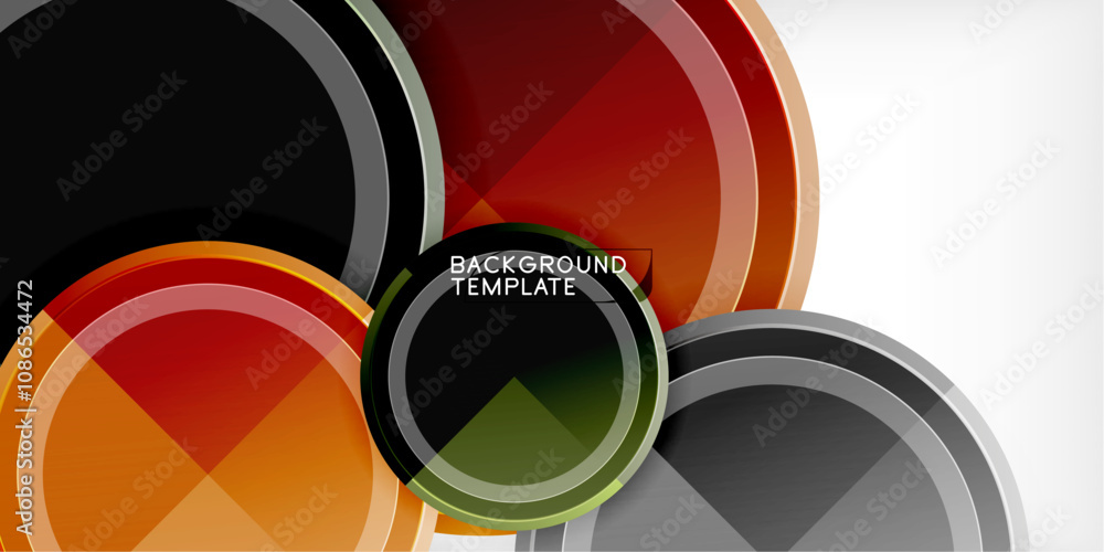 Geometric design abstract background - circles Geometric design abstract background - circles