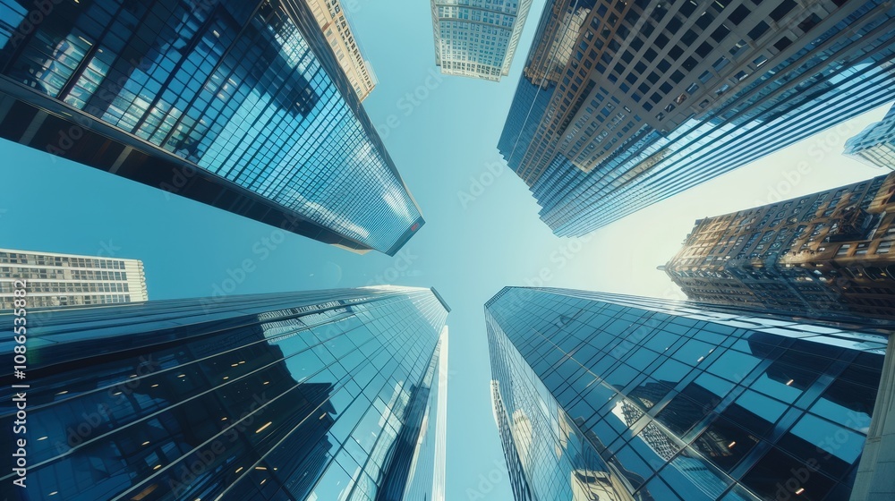 Fototapeta premium Skyscrapers Reaching for the Sky