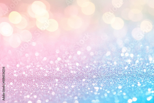 abstract pastel blue pink gradient background with glitter