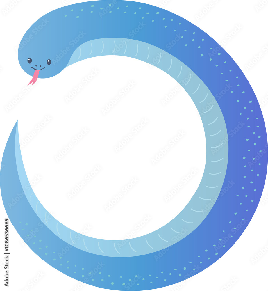 A blue snake A blue snake