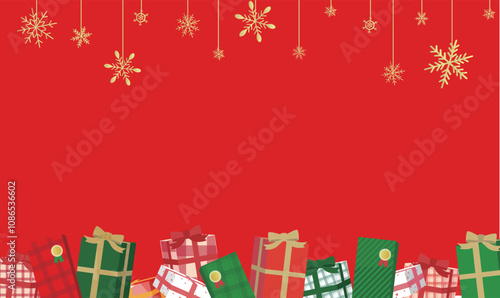 クリスマスのかわいいベクター背景素材