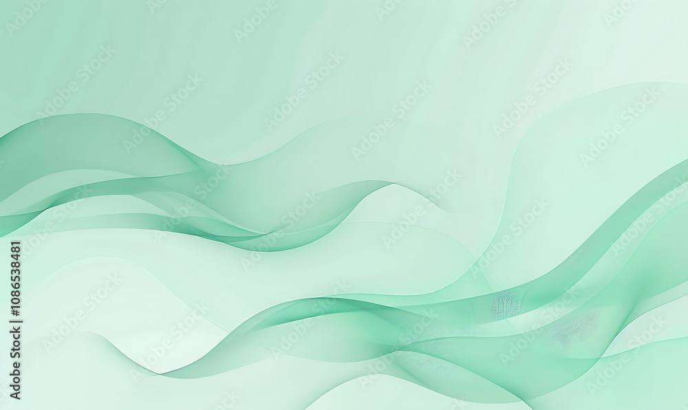 A gentle blend of mint green and soft green gradients offers a soothing and nature-inspired visual appeal A gentle blend of mint green and soft green gradients offers a soothing and nature-inspired visual appeal
