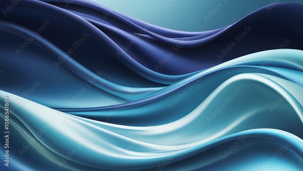 Smooth flowing waves of silky textures in varying shades of blue and teal, creating a serene and dynamic abstract design. Smooth flowing waves of silky textures in varying shades of blue and teal, creating a serene and dynamic abstract design.