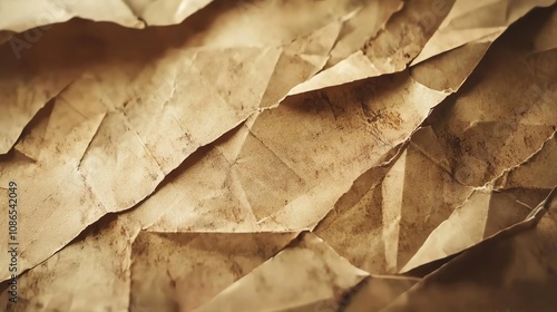 Aged paper with light creases, rich sepia aesthetic, high-resolution retro finish