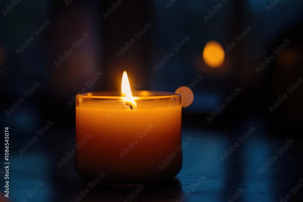 A candle flame flickering in a dark room, symbolizing hope, serenity, and reflection, with soft light and gentle shadows A candle flame flickering in a dark room, symbolizing hope, serenity, and reflection, with soft light and gentle shadows