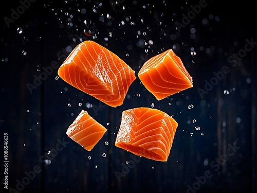 Fresh salmon photo