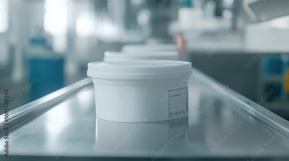 Factory Production Line White Plastic Containers Manufacturing Process Factory Production Line White Plastic Containers Manufacturing Process