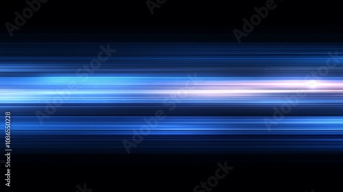 Dynamic blue light streaks create a sense of speed and motion in a digital landscape.