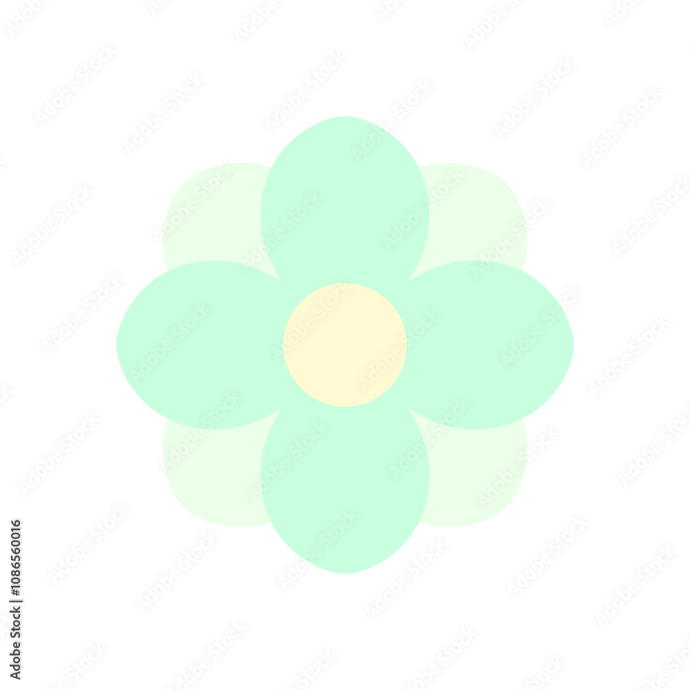 Fototapeta premium Cute Flower Clipart