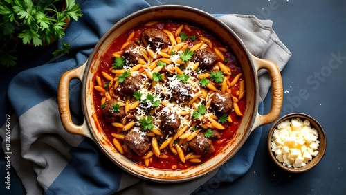 Youvetsi with Orzo and Slow-Cooked Beef (Greek Cuisine) photo