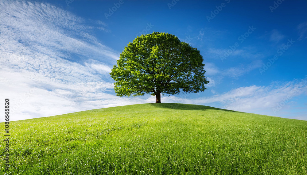 Obraz premium 草原の木