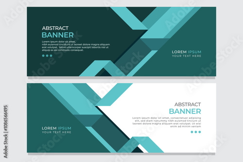 Modern Abstract Banner Design with Geometric Patterns. Ideal for business presentations, website headers, or graphic design projects, ect