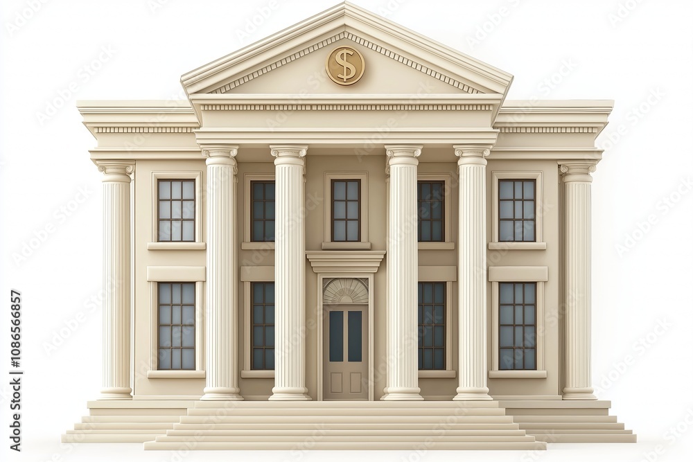 court building with columns. Premises for consideration of court cases and lawsuits court building with columns. Premises for consideration of court cases and lawsuits