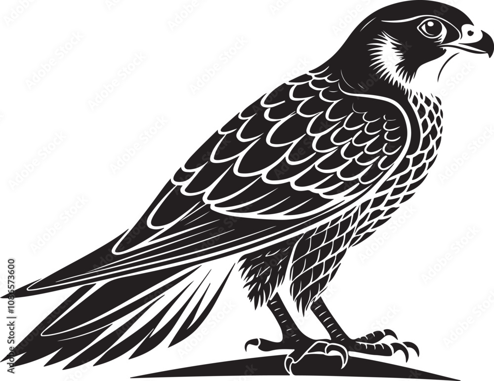 saker falcon vector illustration design saker falcon vector illustration design