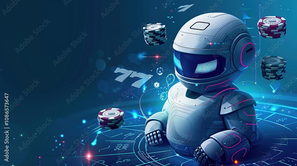 High-Tech Robot Interface Capturing the Essence of AI Innovation High-Tech Robot Interface Capturing the Essence of AI Innovation