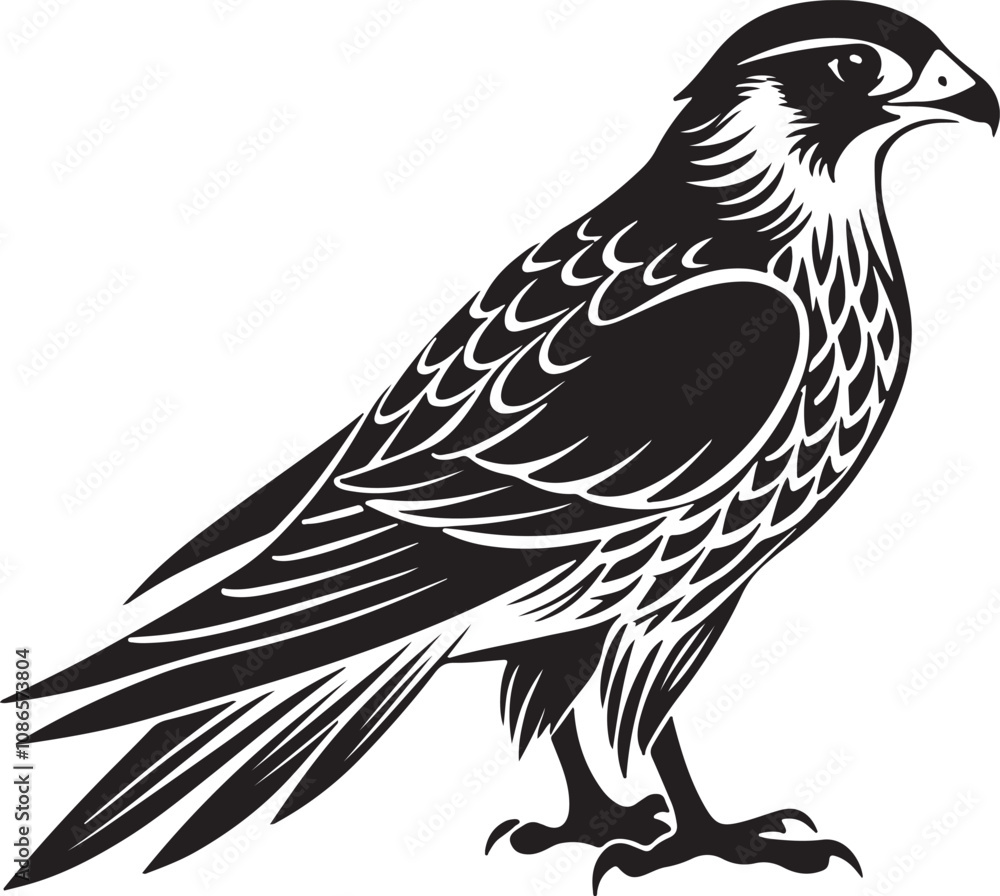 saker falcon vector illustration design saker falcon vector illustration design