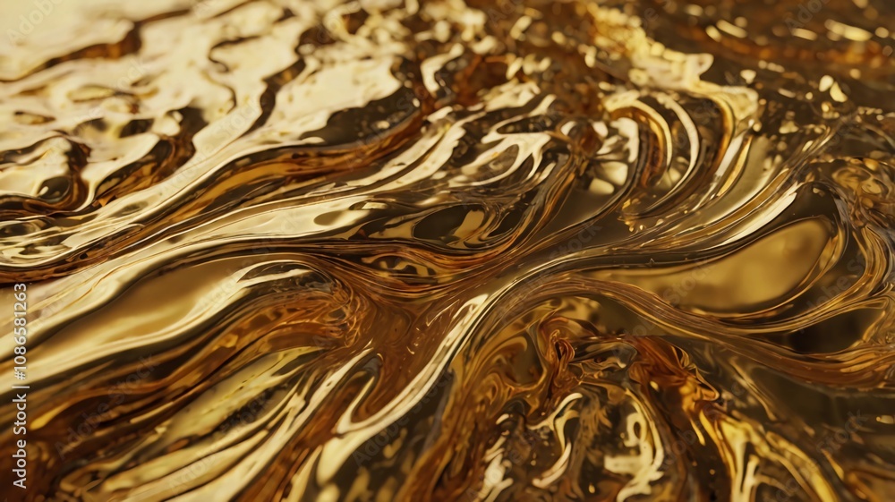 Obraz premium golden premium fluid background. design for background, poster, wallpaper and banner needs