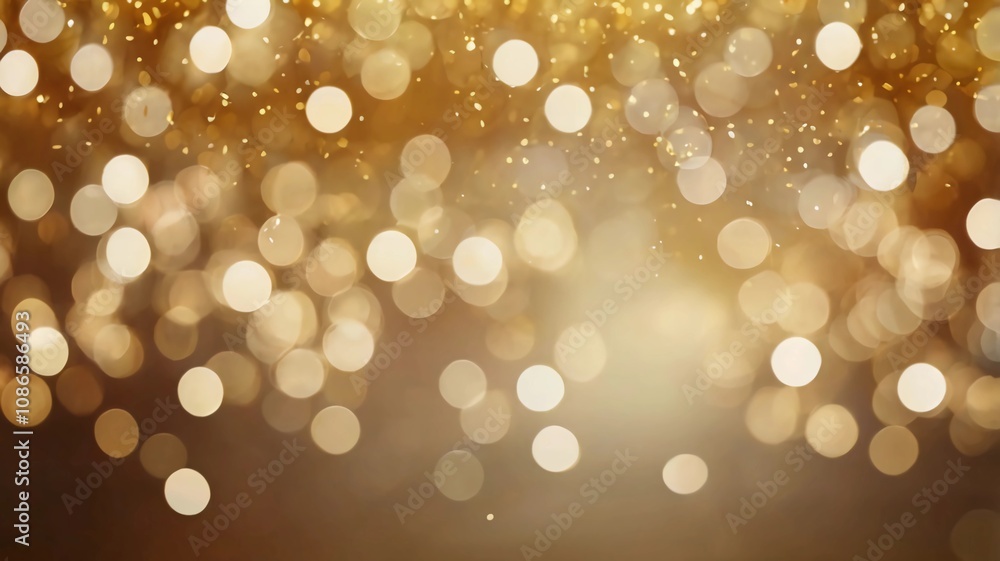 Obraz premium charming atmosphere with a gold bokeh blur background that radiates soft light and timeless beauty for every occasion.