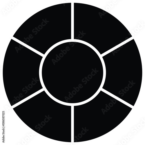 Photo collage with Geometric circle for picture album and presentation. Background texture pattern for modern design 