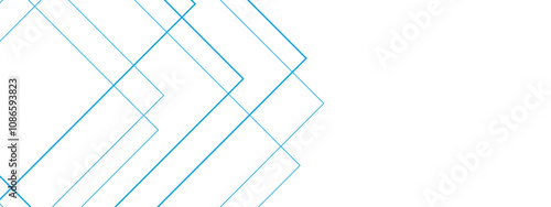 Abstract white and blue background with lines. Pattern design Space design concept Suit for business, corporate, institution. Creative geometric triangle shape.