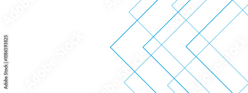 Abstract white and blue background with lines. Pattern design Space design concept Suit for business, corporate, institution. Creative geometric triangle shape.