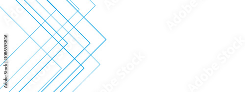 Abstract white and blue background with lines. Pattern design Space design concept Suit for business, corporate, institution. Creative geometric triangle shape.