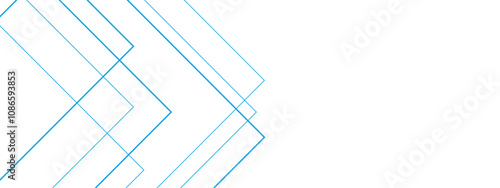Abstract white and blue background with lines. Pattern design Space design concept Suit for business, corporate, institution. Creative geometric triangle shape.