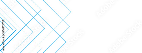 Abstract white and blue background with lines. Pattern design Space design concept Suit for business, corporate, institution. Creative geometric triangle shape.