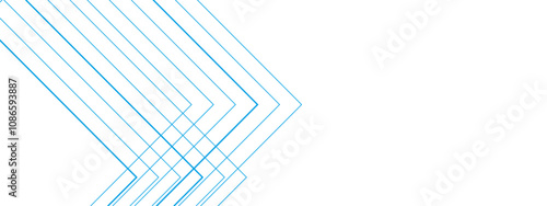 Abstract white and blue background with lines. Pattern design Space design concept Suit for business, corporate, institution. Creative geometric triangle shape.