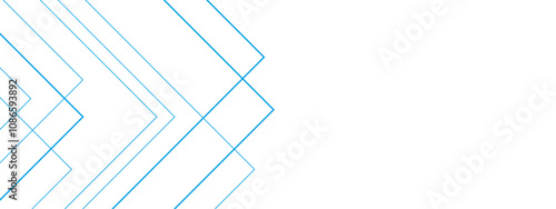 Abstract white and blue background with lines. Pattern design Space design concept Suit for business, corporate, institution. Creative geometric triangle shape.