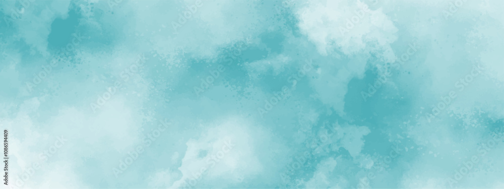 Abstract background with Clouds and Bright sky with white clouds. Blue sky with clouds and watercooler digital art painting. Background ethereal fog pastel blue with copy space Abstract background with Clouds and Bright sky with white clouds. Blue sky with clouds and watercooler digital art painting. Background ethereal fog pastel blue with copy space