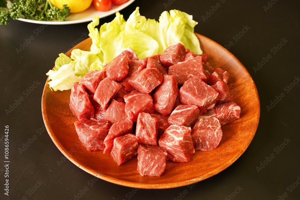 牛赤身肉ステーキ&サイコロステーキ 牛赤身肉ステーキ&サイコロステーキ