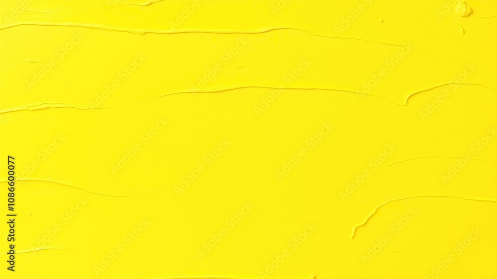 Naklejka premium A landscape composed entirely of yellow paint, abstract scenery, sunny scene