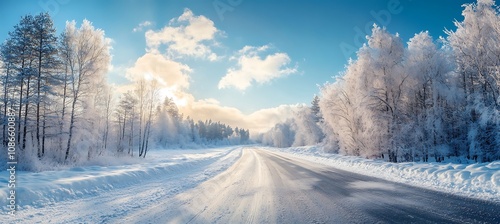 Beautiful winter landscape 