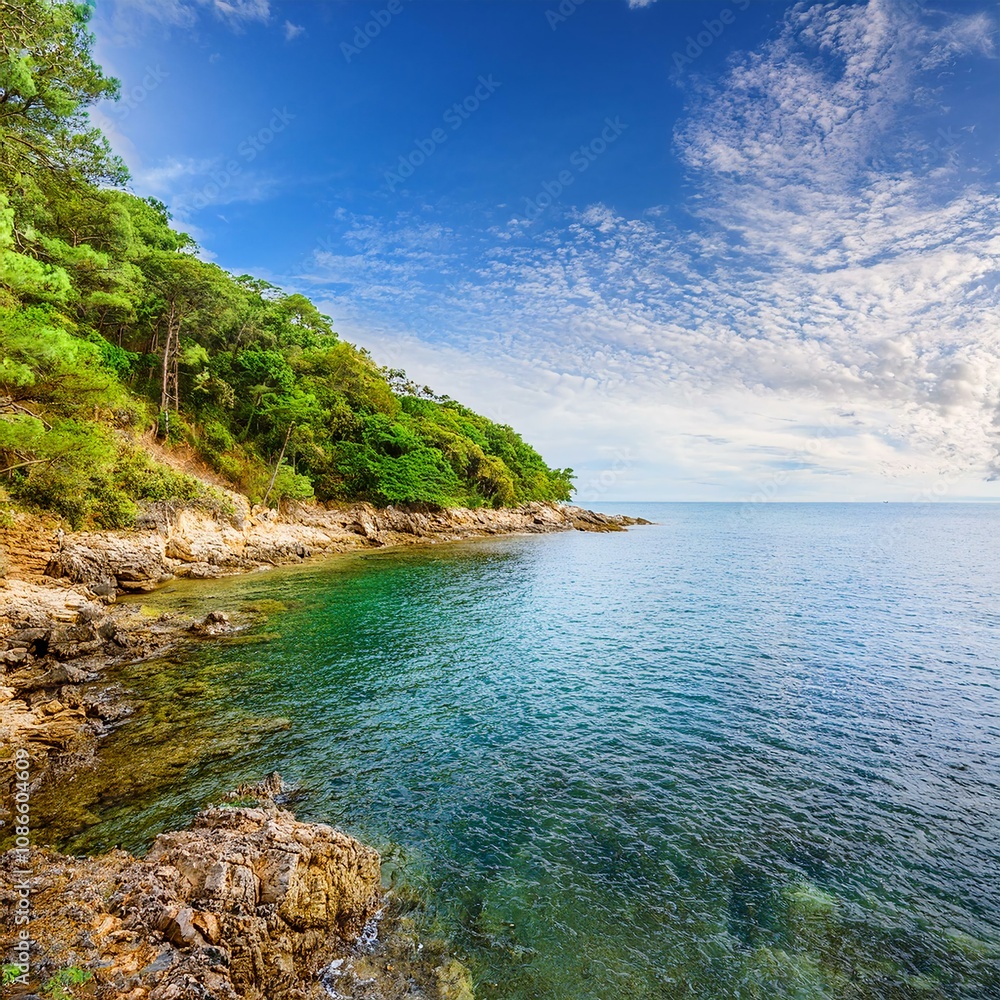 Fototapeta premium tropical island in the sea