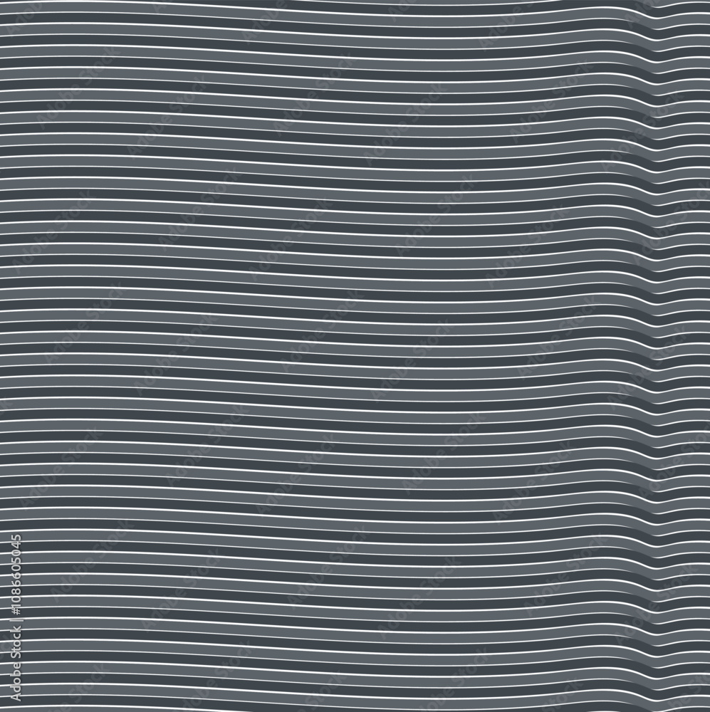 Fototapeta premium Grayish striped texture with a slight wave or deformation.