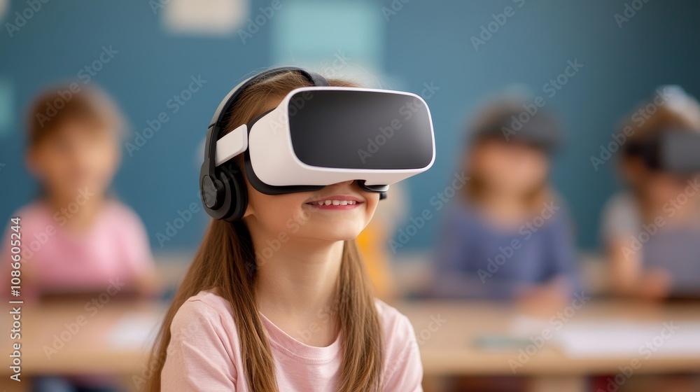 Modern Virtual Reality Classroom Setting With Students Using VR Headsets During Interactive Learning Session Digital Education Technology Integration Contemporary Teaching Methods Future School Modern Virtual Reality Classroom Setting With Students Using VR Headsets During Interactive Learning Session Digital Education Technology Integration Contemporary Teaching Methods Future School