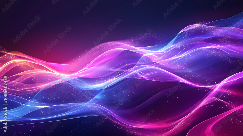 Modern abstract glowing wave background. Dynamic flowing wave lines design element. Futuristic technology and sound wave pattern Modern abstract glowing wave background. Dynamic flowing wave lines design element. Futuristic technology and sound wave pattern