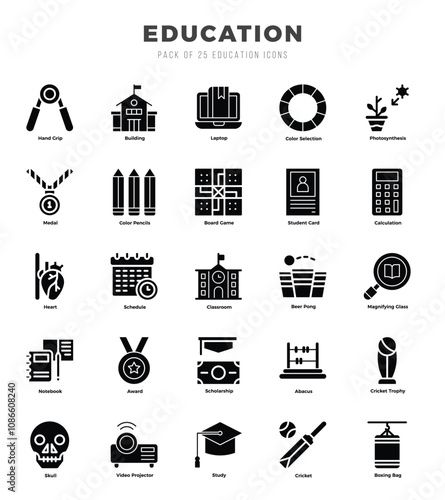 icons set. Education for web. app. vector illustration.