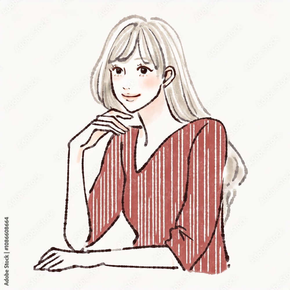女性・女の子のイラスト素材 女性・女の子のイラスト素材