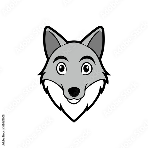 Wolf head vector illustration