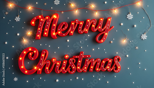 A festive Christmas image featuring the words 