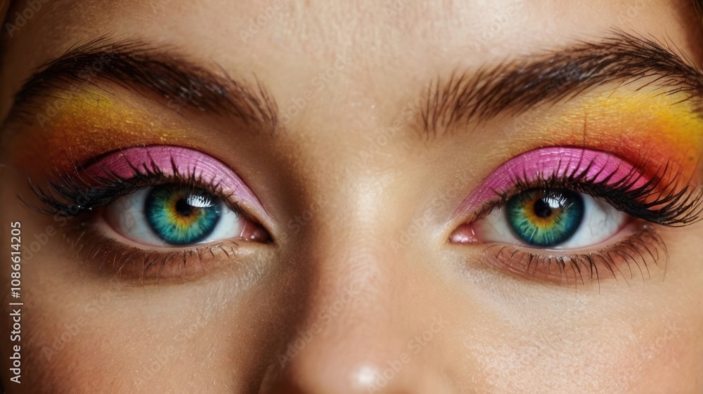 Fototapeta premium Colorful Eyeshadow Makeup