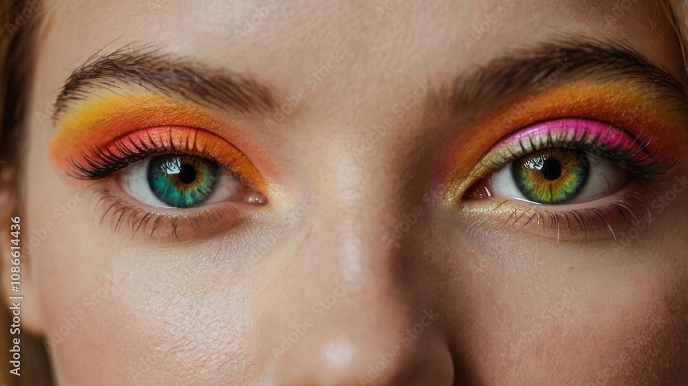Fototapeta premium Colorful Eyeshadow Makeup