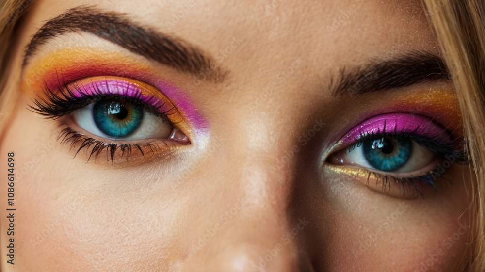Colorful Eyeshadow Makeup Colorful Eyeshadow Makeup