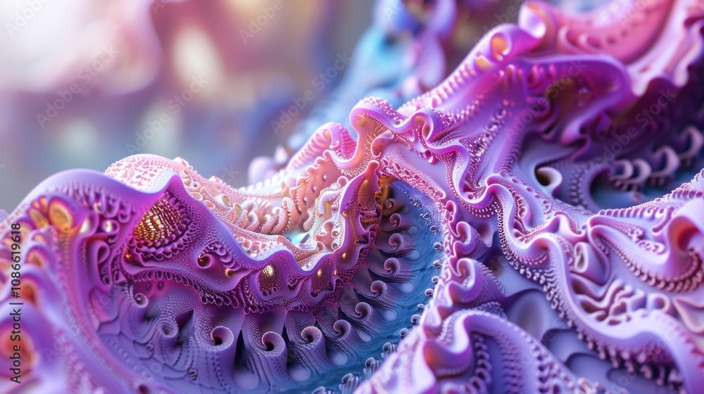 Abstract Fractal Art: Purple and Pink Swirls Abstract Fractal Art: Purple and Pink Swirls